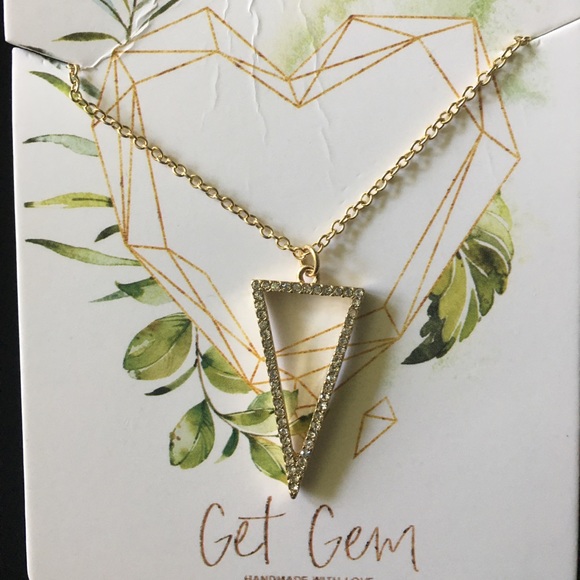 Get Gem Jewelry - NWT Get Gem gold-plated necklace with CZ pendant